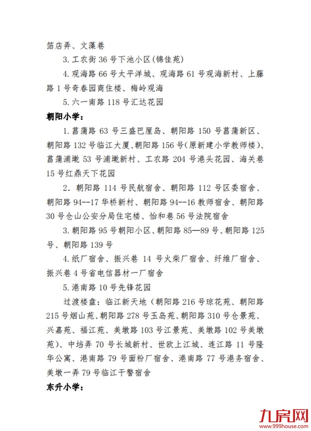 最新!仓山区2020年义务教育招生办法及小学划片范围发布!——九房网 最新!仓山区2020年义务教育招生办法及小学划片范围发布!——九房网