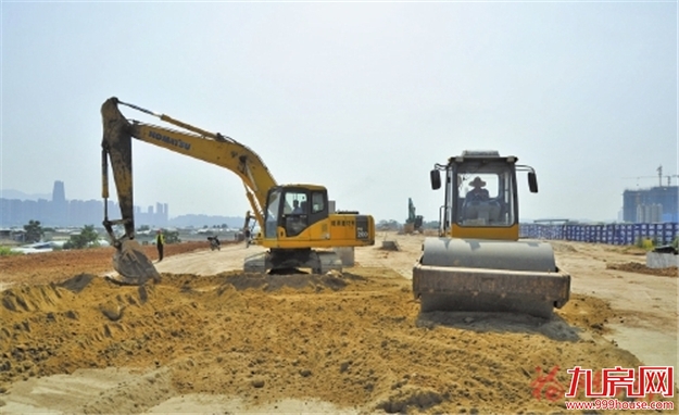 闽侯竹岐新区江滨路施工提速,5个标段同步推进——九房网 闽侯竹岐新区江滨路施工提速,5个标段同步推进——九房网