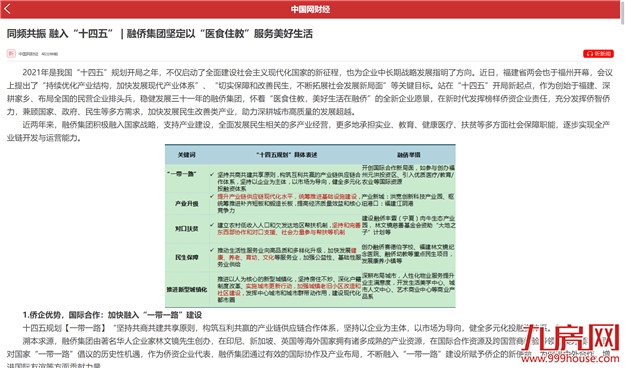 同频共振融入“十四五” |融侨集团坚定以