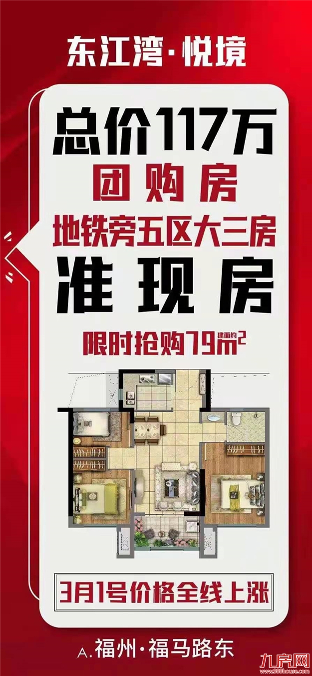突发！同涨358%！福州多盘宣布涨价！有房一天涨60万！——九房网
