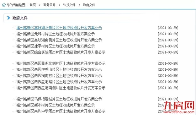 7402亩！13大片区！17个村！福州最新征收开发方案公布！有你家吗？——九房网