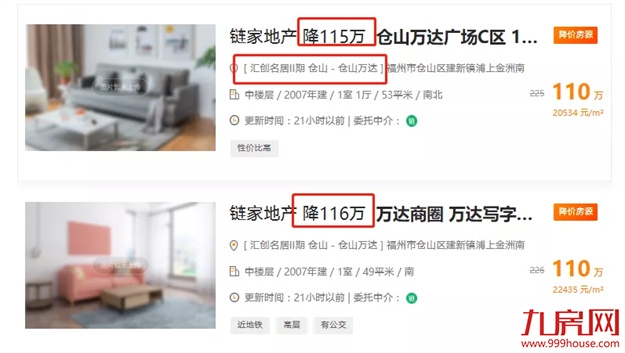 猛降130万！116万！大批房东抛售！福州惊现降价潮？——九房网