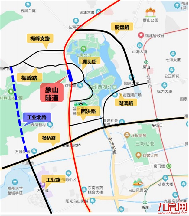 福州象山隧道将变双向10车道!尤溪洲大桥也要改造——九房网 福州象山隧道将变双向10车道!尤溪洲大桥也要改造——九房网