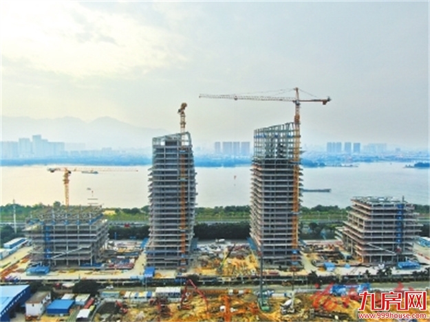 金山橘园工业园区项目D多栋建筑主体封顶——九房网