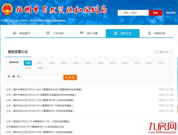 福州多个用地规划出炉!有学校、医院、公园……——九房网 福州多个用地规划出炉!有学校、医院、公园……——九房网