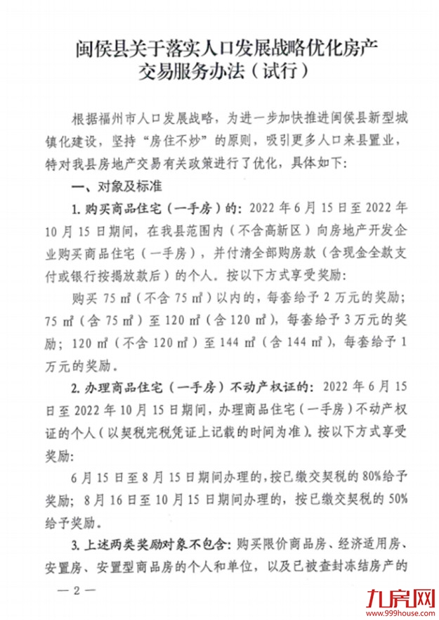 重磅利好!最高可领18万元!闽侯再推购房补贴政策!——九房网 重磅利好!最高可领18万元!闽侯再推购房补贴政策!——九房网