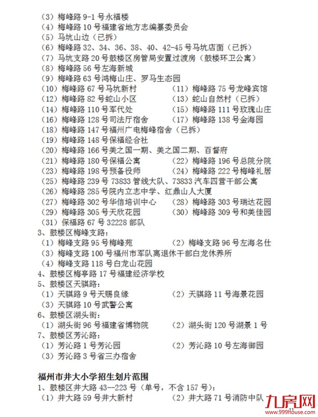 超强攻略!福州2022年小学划片+小升初对口方案曝光!这些楼盘变身学区房!——九房网 超强攻略!福州2022年小学划片+小升初对口方案曝光!这些楼盘变身学区房!——九房网